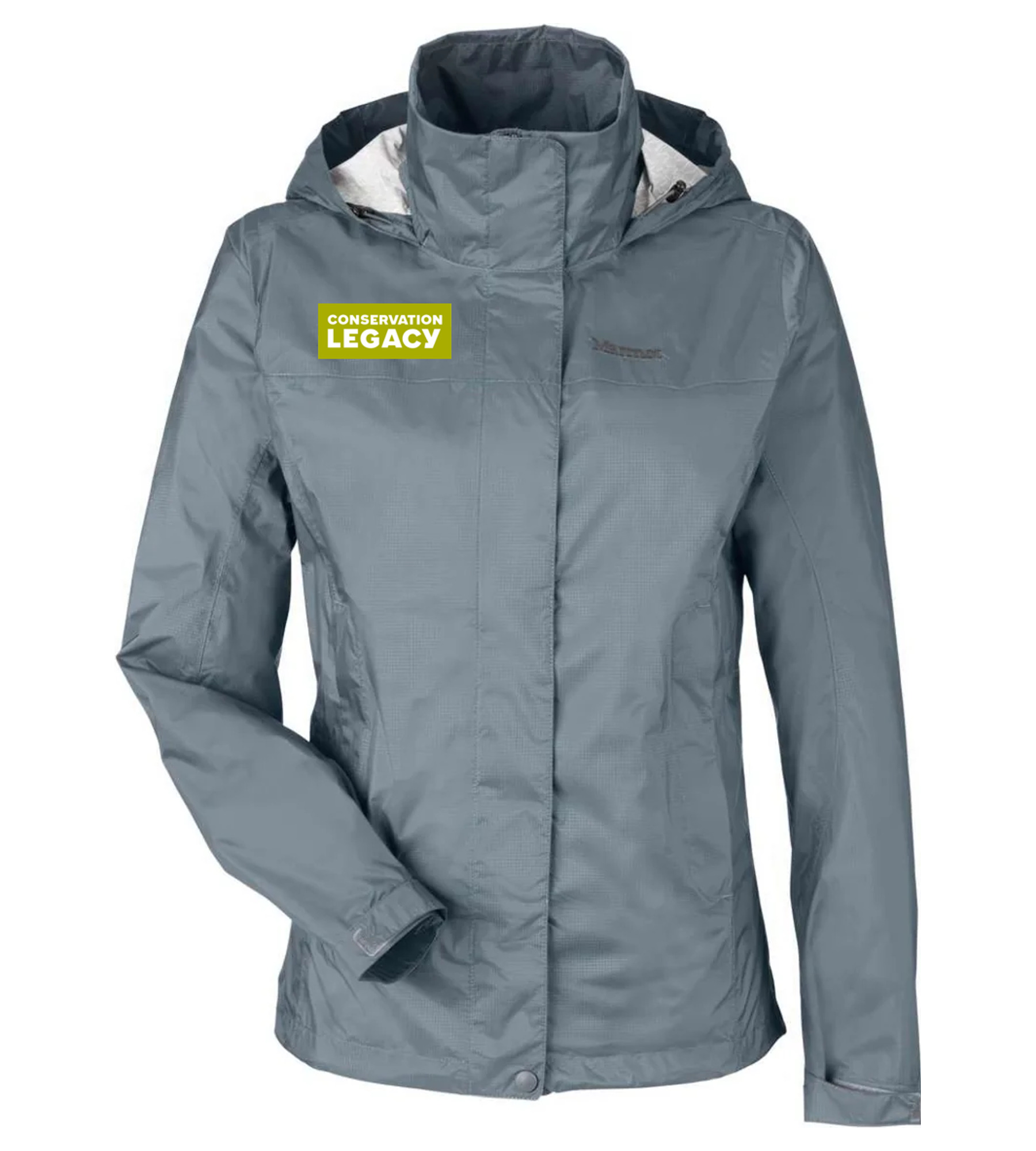 Marmot Women's PreCip® Eco Packable Rain Jacket Steel Onyx with CL
